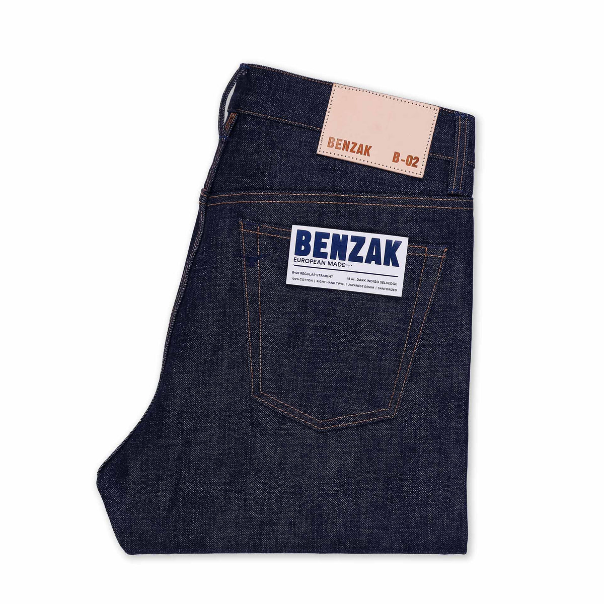 B-01 SLIM 18 oz. dark indigo selvedge | BENZAK – Benzak Denim