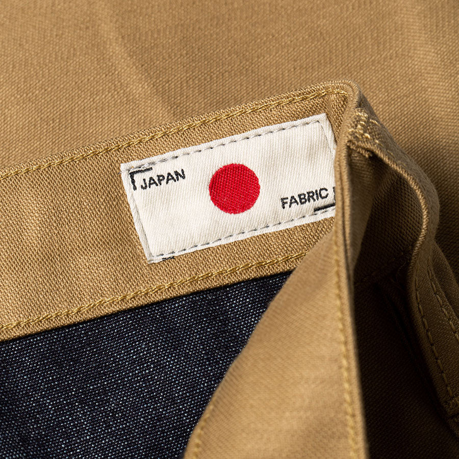 men's tapered fit chino | sateen | BC-01 TAPERED CHINO 10 oz. golden brown military twill | benzak | made in japan