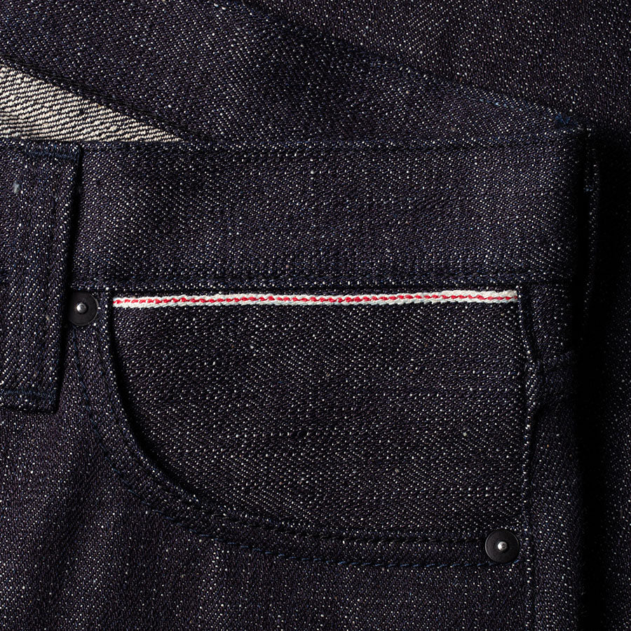 men's high waist tapered fit japanese selvedge denim jeans | slubby | made in japan | benzak BDD-711 super slub 18 oz. RHT | hidden 6th pocket | hidden sixth pocket 