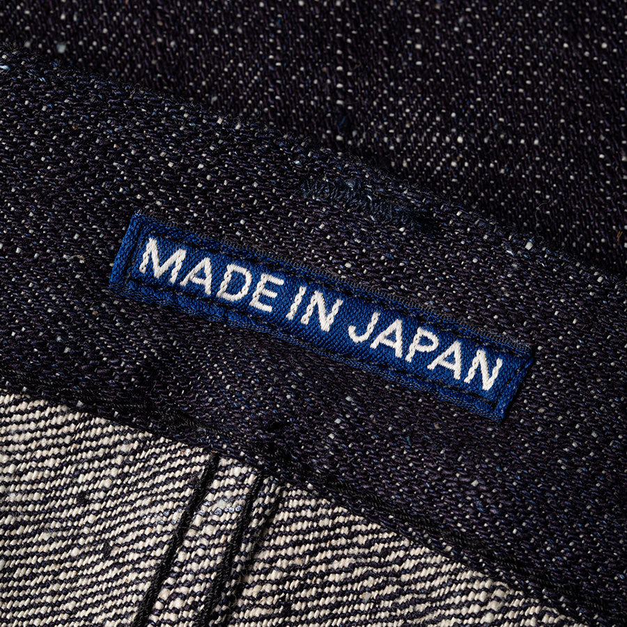 men's high waist tapered fit japanese selvedge denim jeans | slubby | made in japan | benzak BDD-711 super slub 18 oz. RHT | Japan label