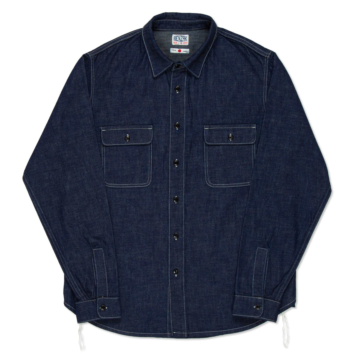 BWS-01 WORK SHIRT 8 oz. tinted denim | BENZAK