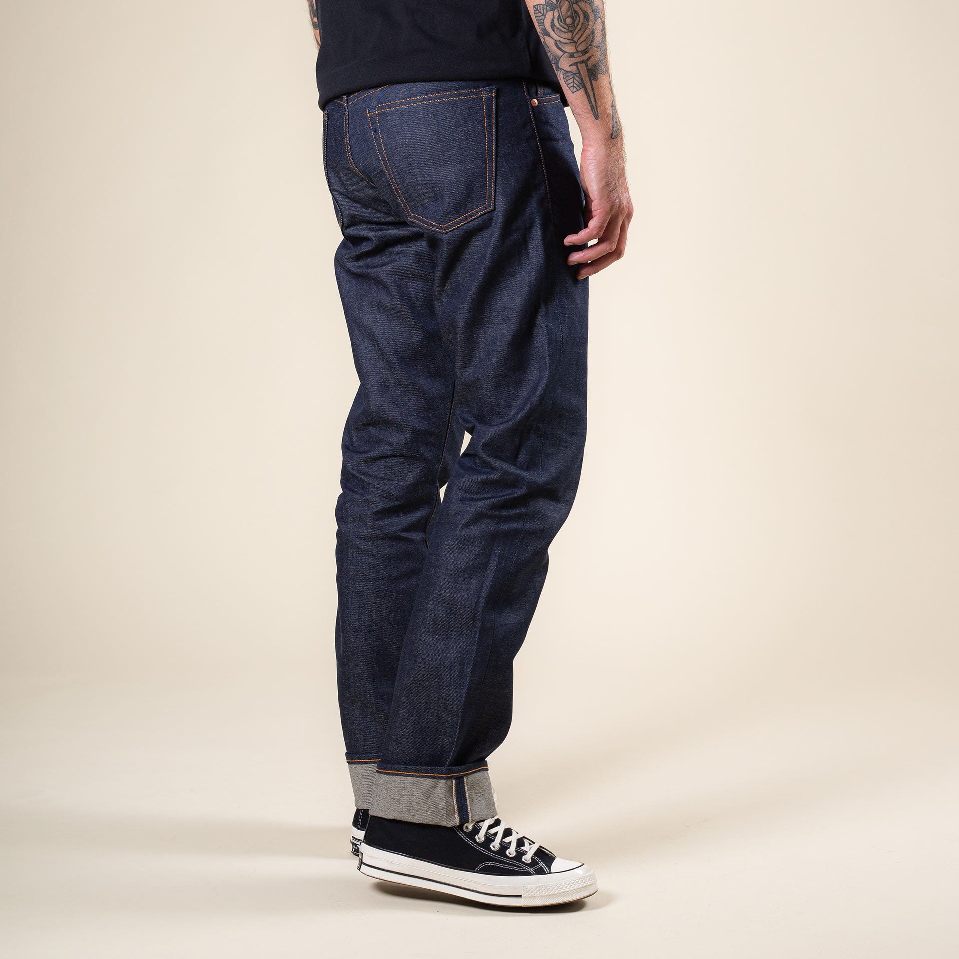 B-02 REGULAR STRAIGHT 14 oz. aged indigo selvedge | BENZAK 
