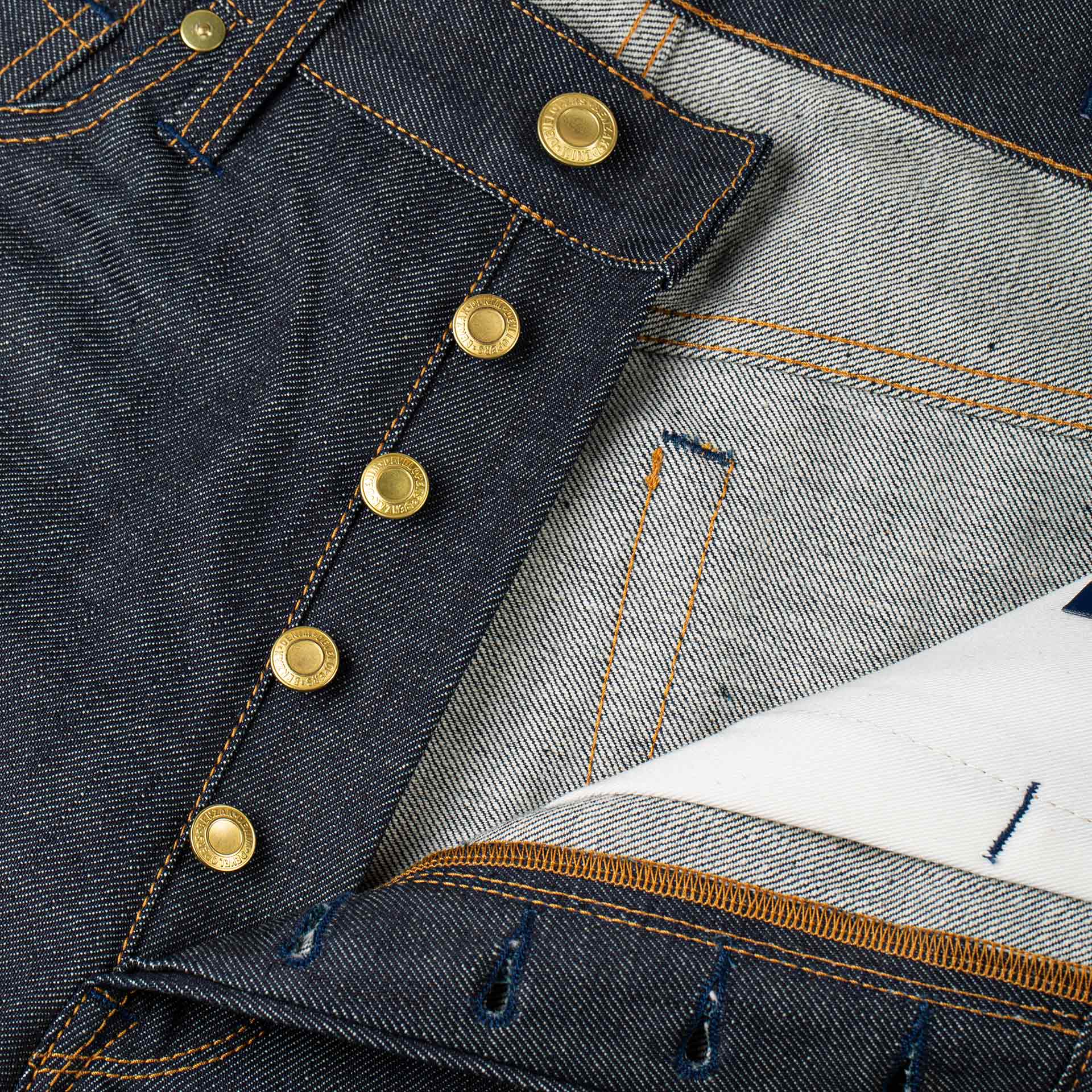 B-02 REGULAR STRAIGHT 14 oz. green cast selvedge | BENZAK – Benzak