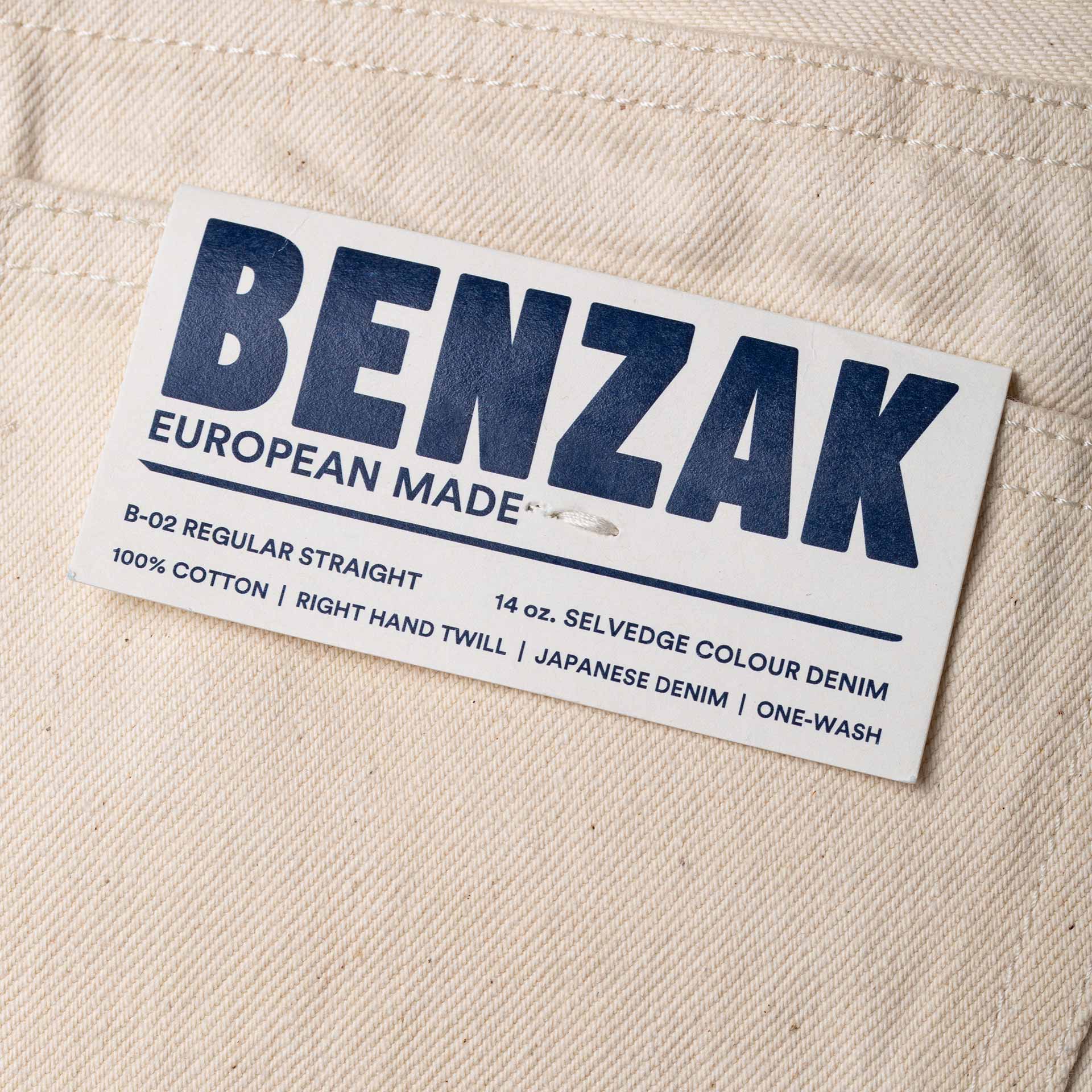 bdbd様　BS リネンSK ベージュ0 B-01 SLIM TAPERED 14 oz. selvedge colour denim / ecru