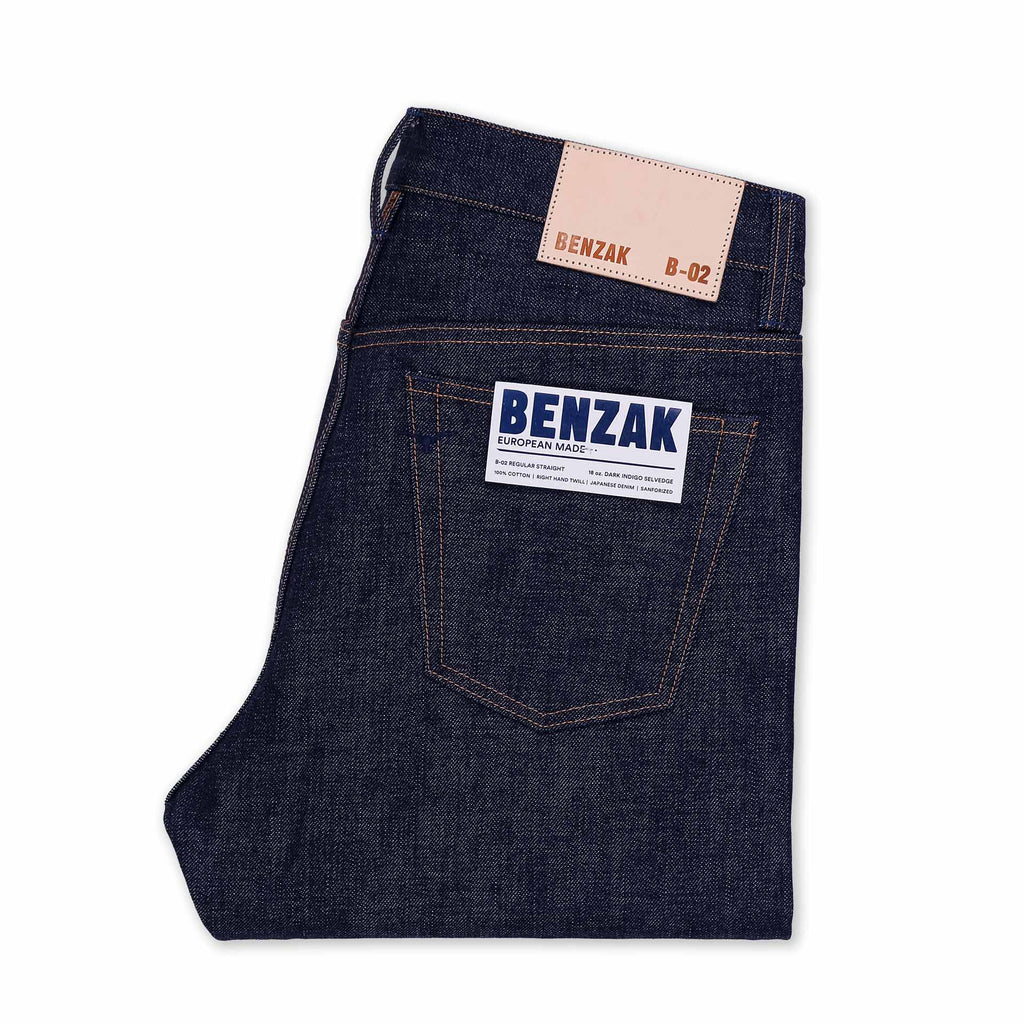 B-01 SLIM 18 oz. dark indigo selvedge | BENZAK – Benzak Denim