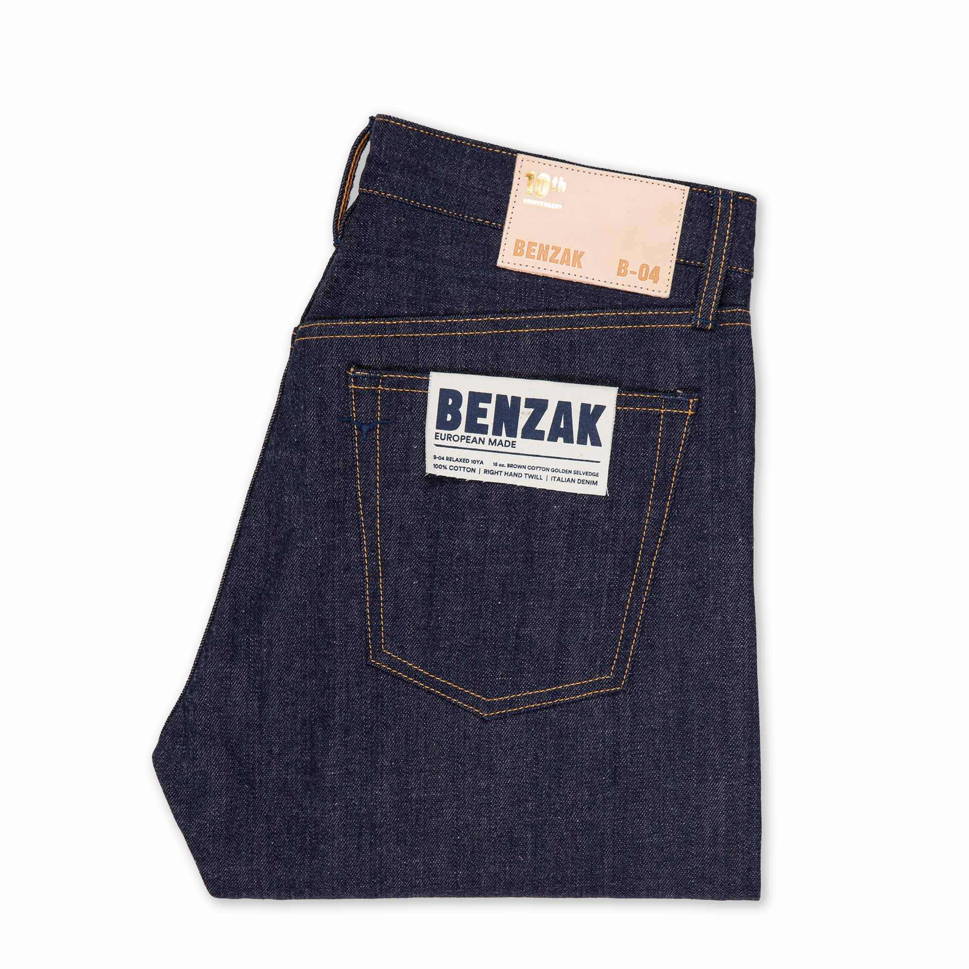 men's slim fit japanese selvedge denim jeans | indigo | made in japan | benzak BDD-006 heavy slub 16 oz. RHT | pocket flasher