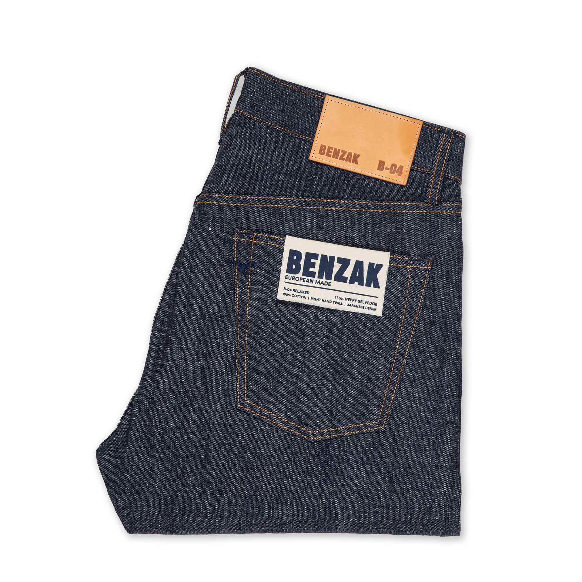 men's slim fit japanese selvedge denim jeans | indigo | made in japan | benzak BDD-006 heavy slub 16 oz. RHT | pocket flasher