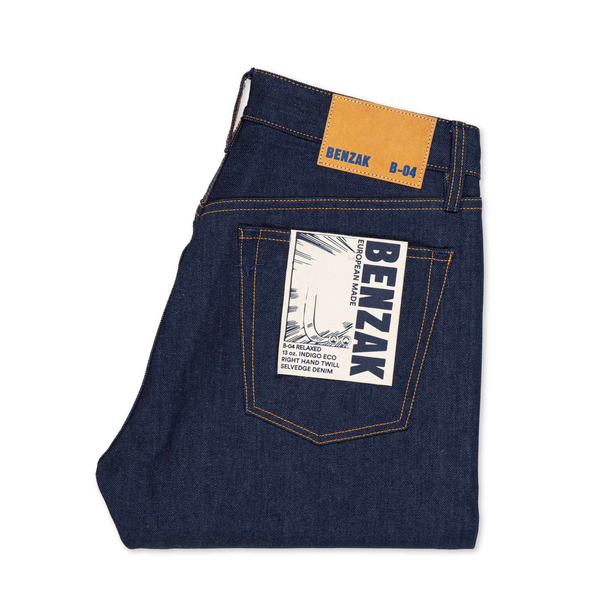 men's slim fit japanese selvedge denim jeans | indigo | benzak B-01 SLIM 15.5 oz. Kojima selvedge | Collect Mills | pocket flasher