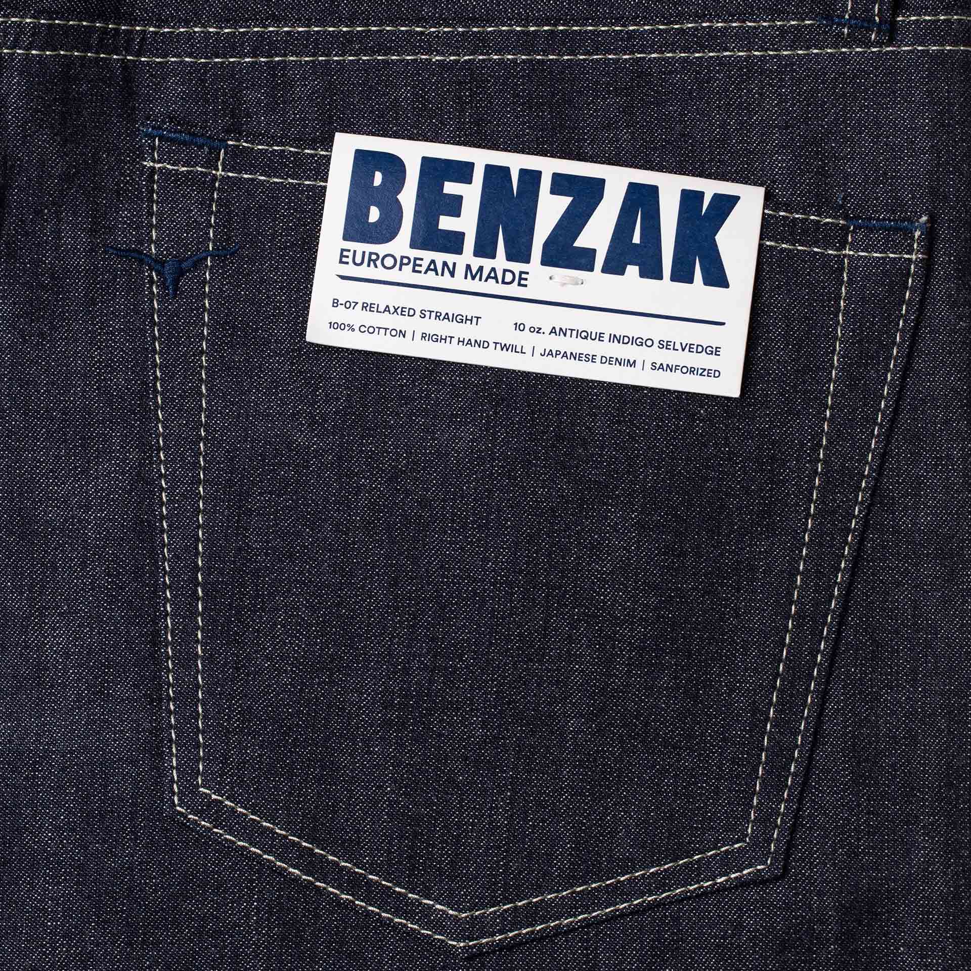 B-07 RELAXED STRAIGHT 10 oz. antique indigo selvedge