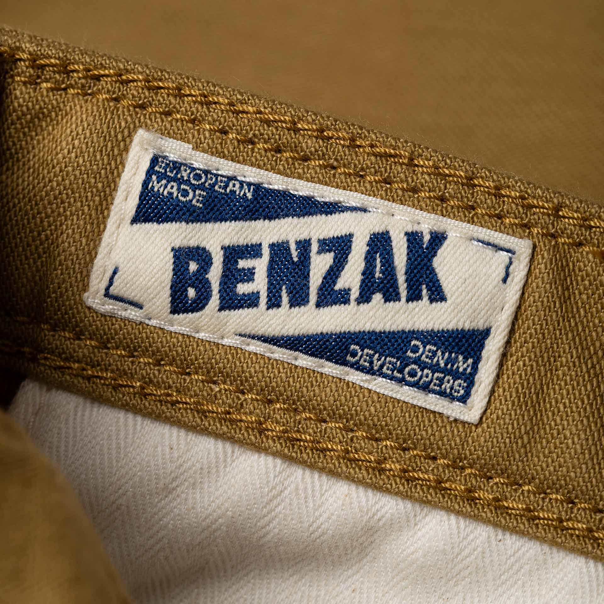 BC-01 TAPERED CHINO 10 oz. golden brown military twill | BENZAK