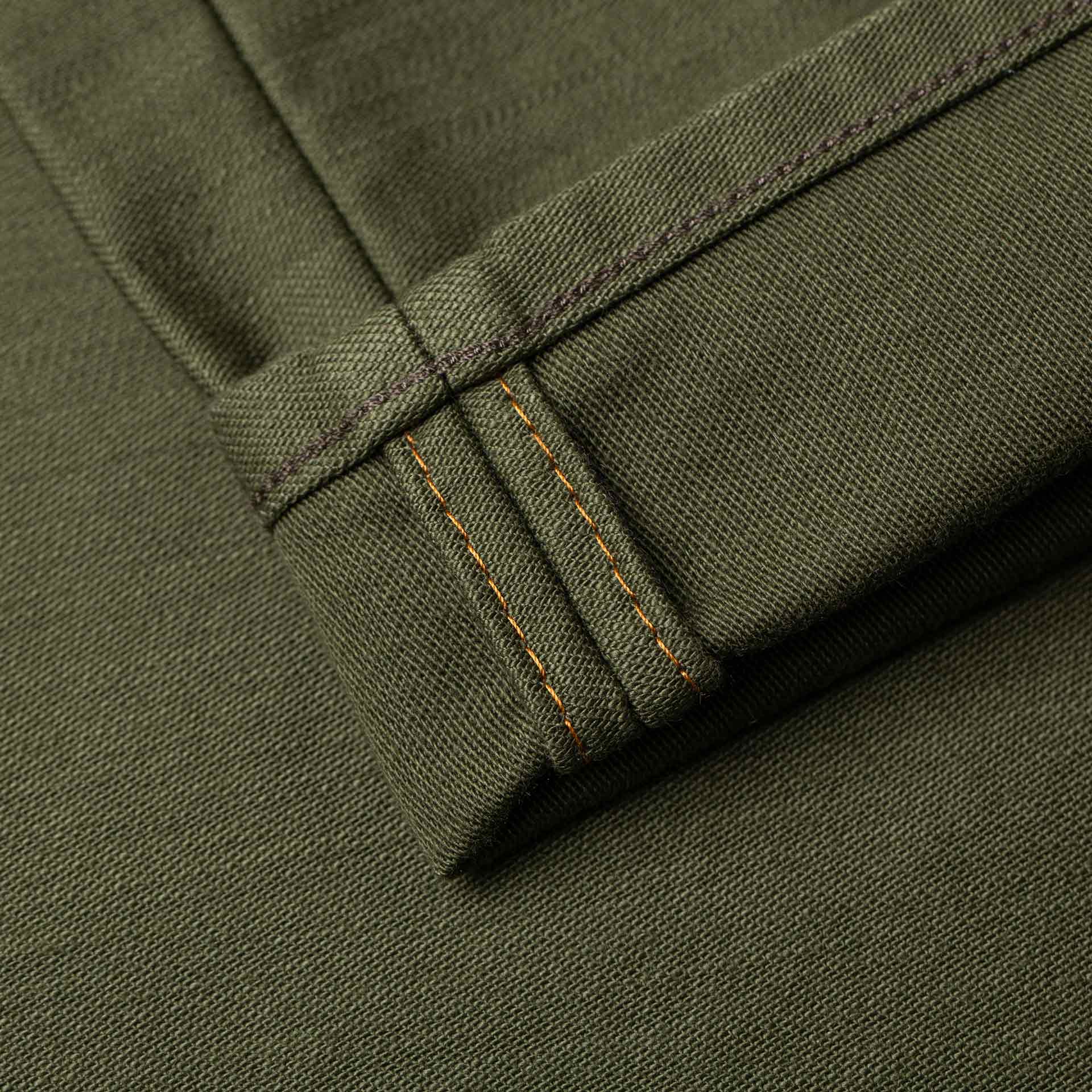 BC-01 TAPERED CHINO 10 oz. olive drab military twill