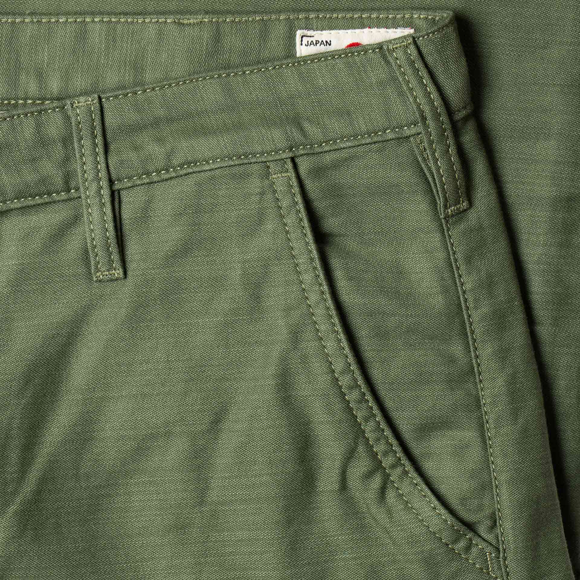 BC-03 STRAIGHT CHINO 10 oz. army green military twill
