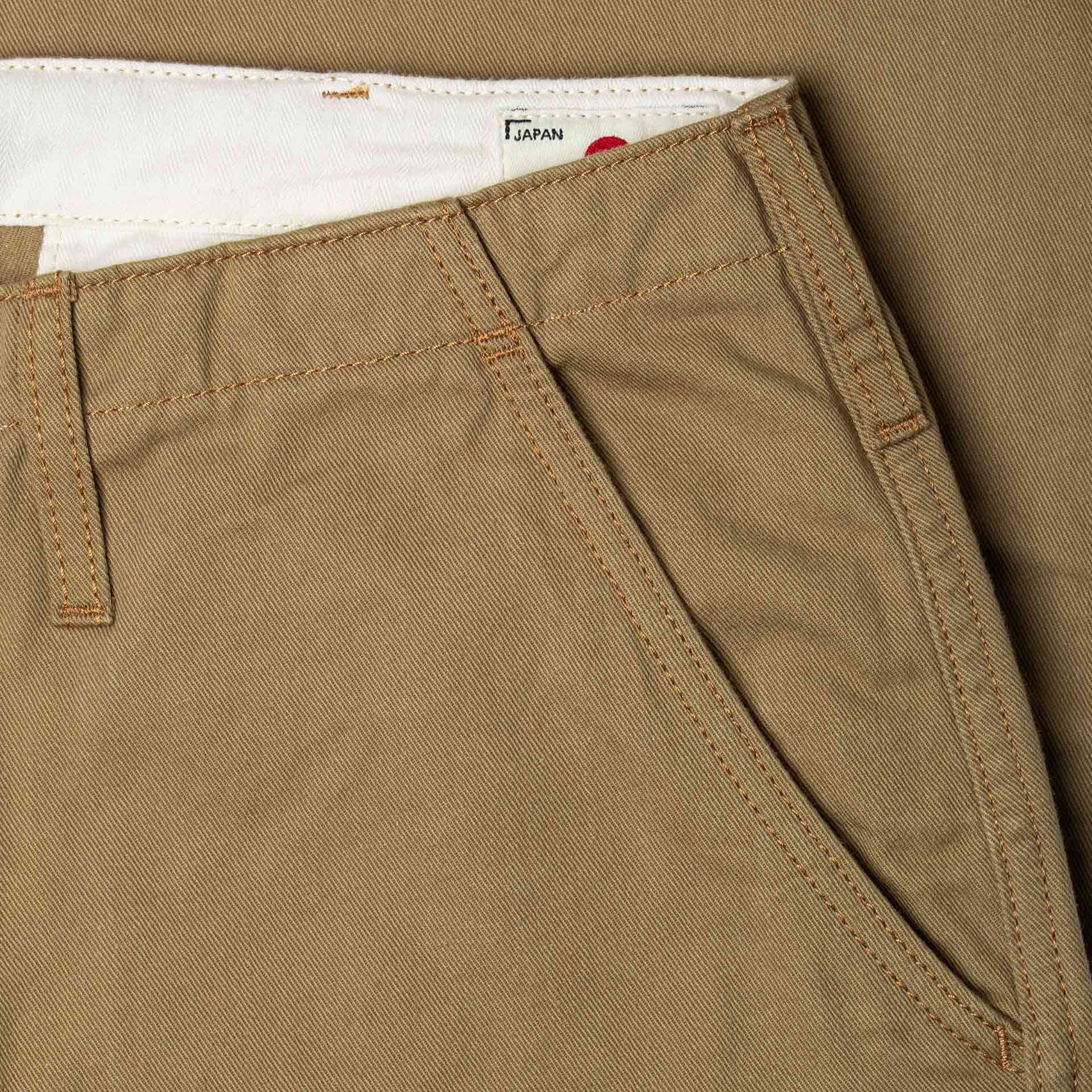 BC-05 LOOSE CHINO 8.5 oz. camel beige chino cloth | BENZAK