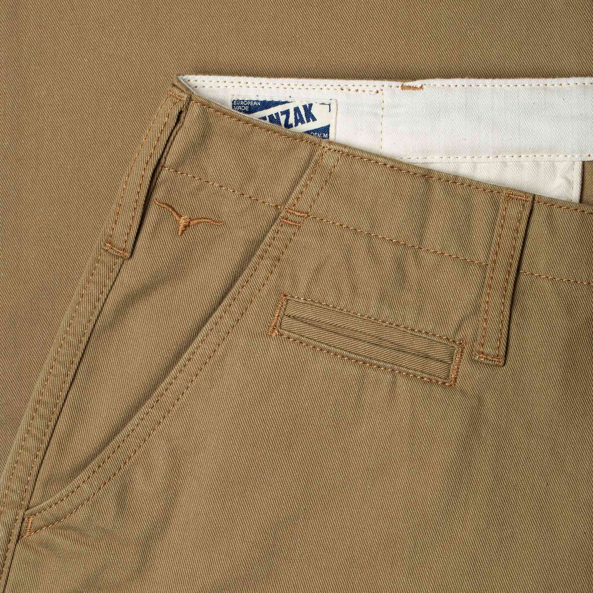 BC-05 LOOSE CHINO 8.5 oz. camel beige chino cloth | BENZAK