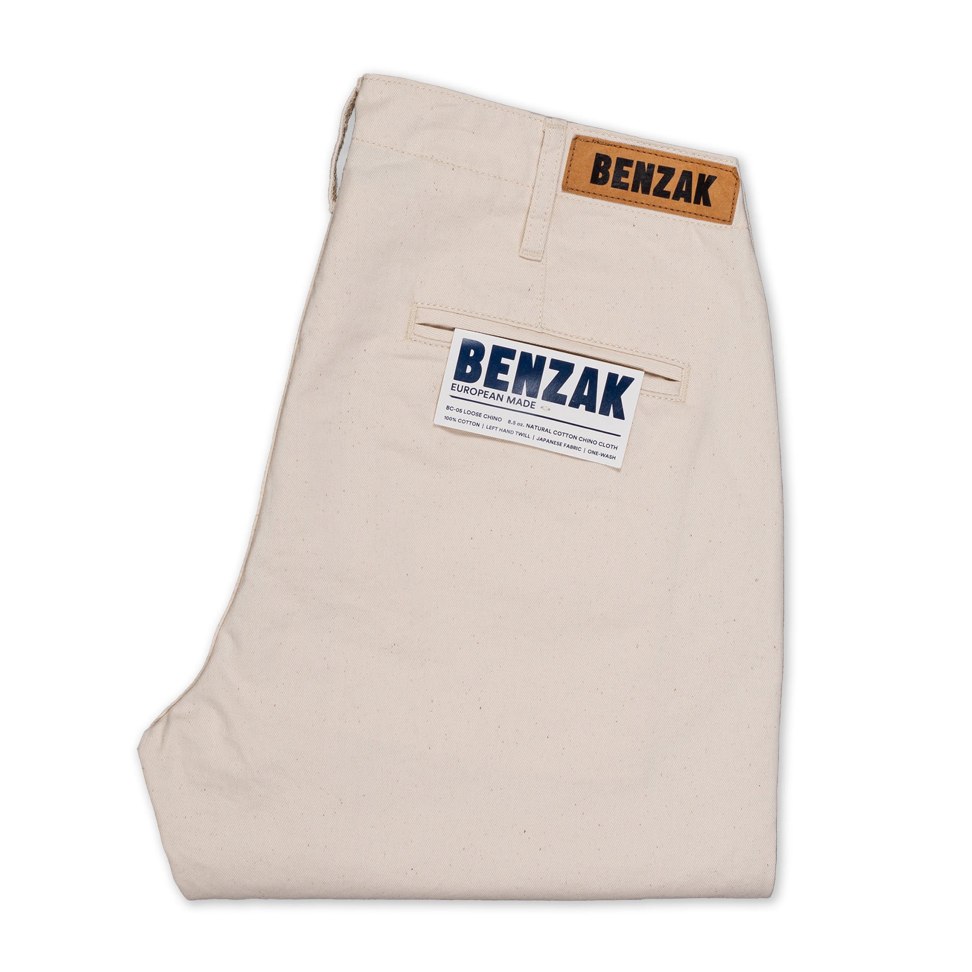 a-chan　1221 BC-05 LOOSE CHINO 8.5 oz. natural cotton chino cloth