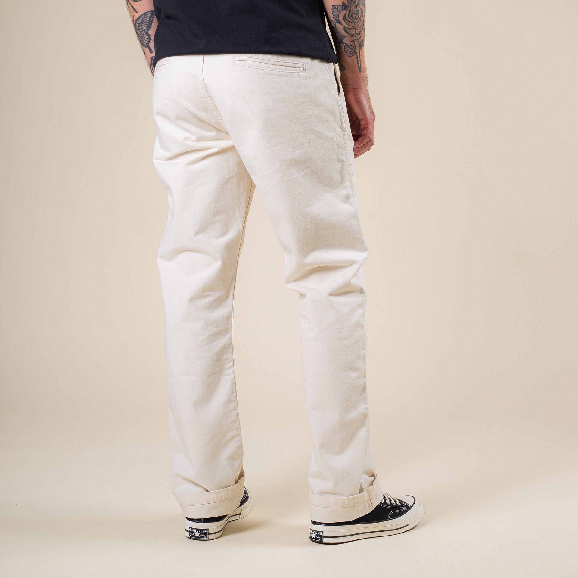 BC-05 LOOSE CHINO 8.5 oz. natural cotton chino cloth | BENZAK