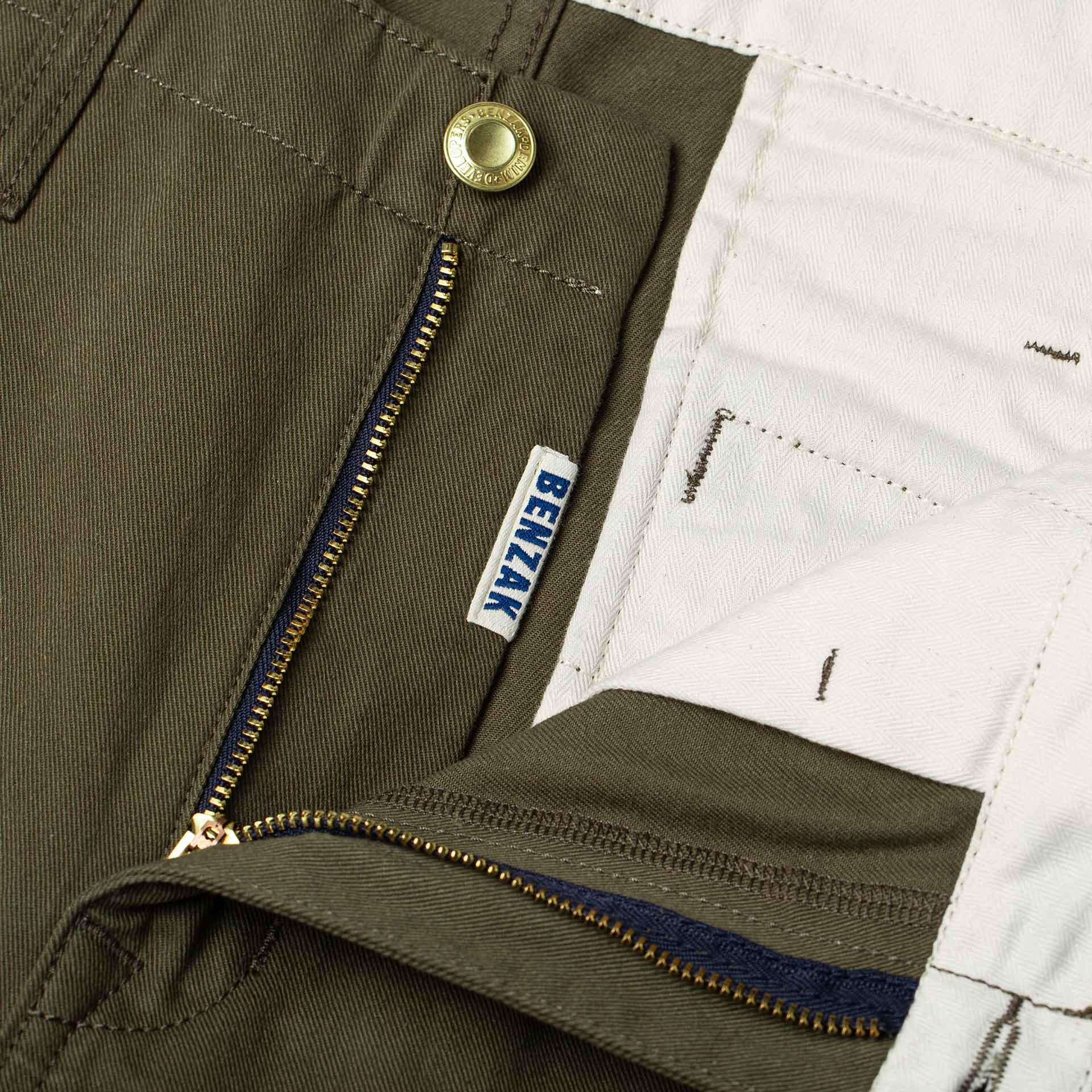 BC-05 LOOSE CHINO 8.5 oz. olive drab chino cloth | BENZAK – Benzak