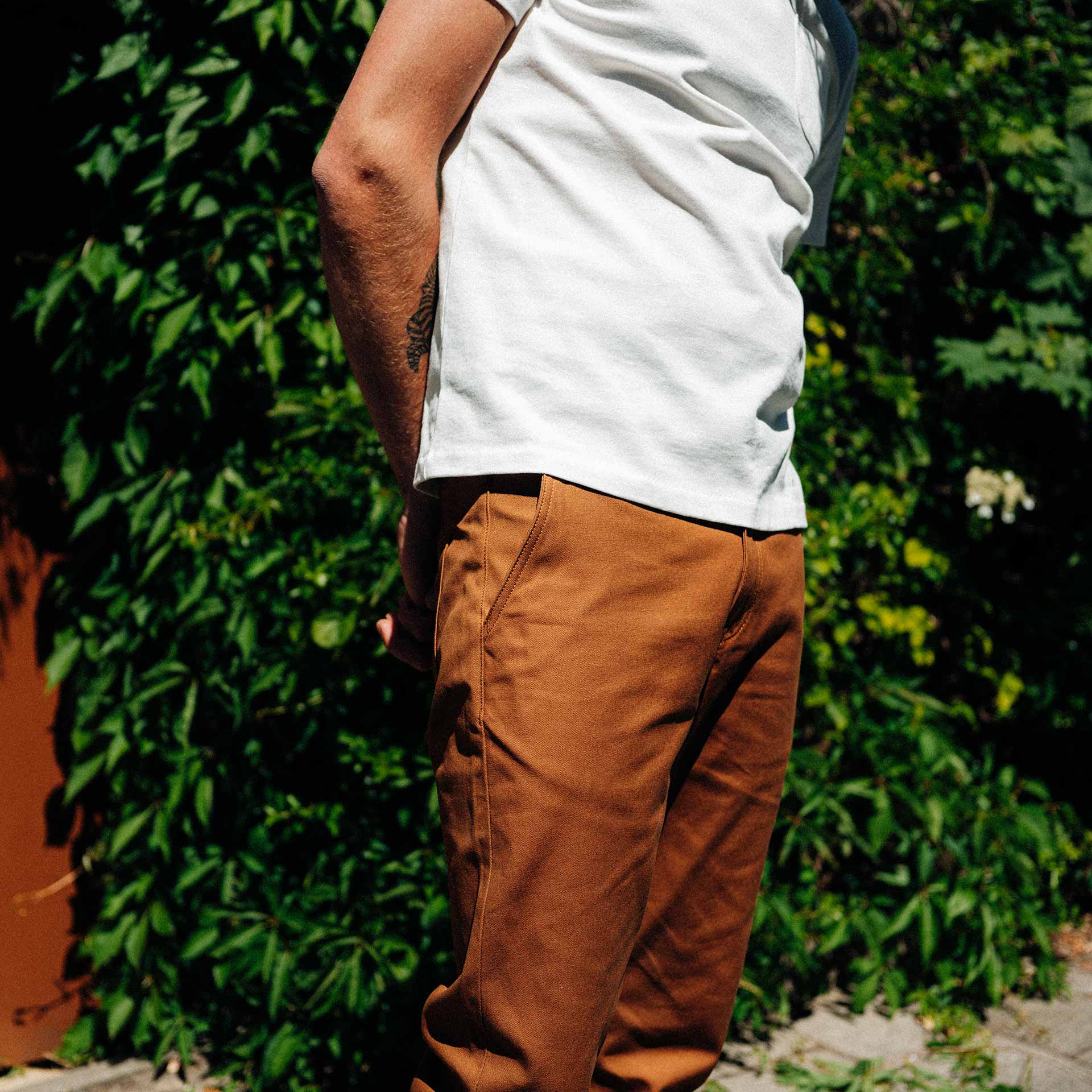 Duck Canvas Slim Canvas Pants BP-06 SCOUT PANTS Brown