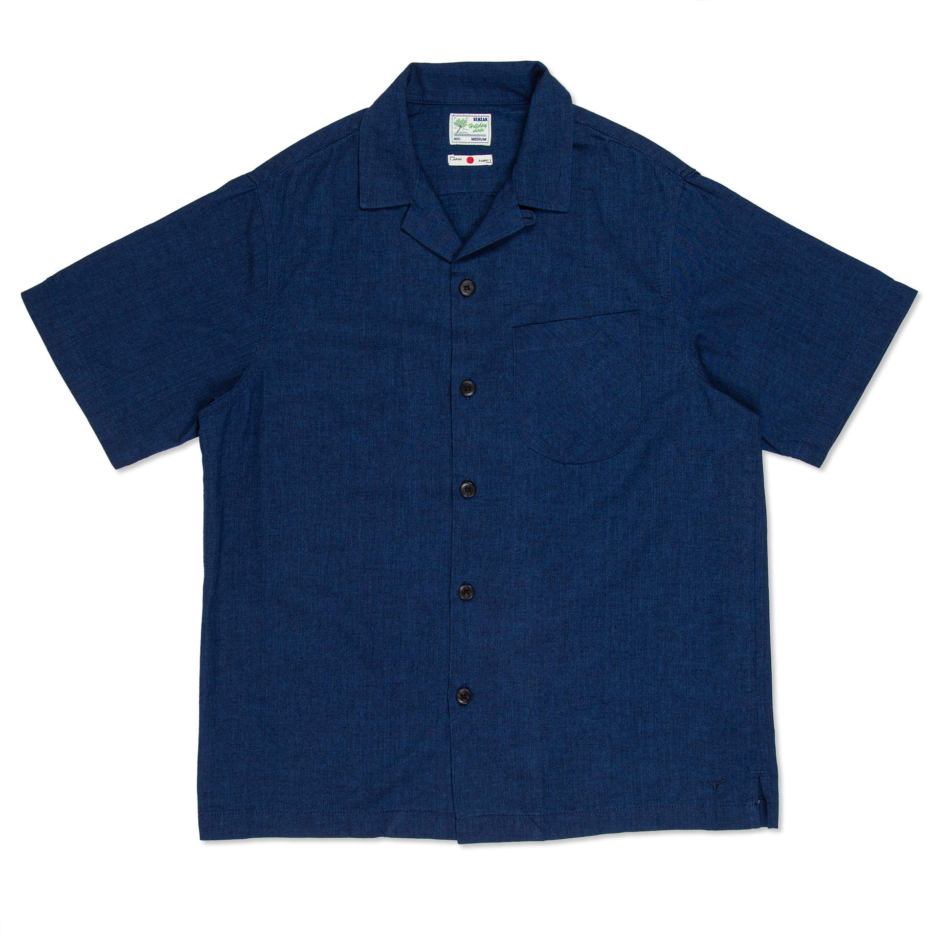 BSS-01 HOLIDAY SHIRT 5 oz. double indigo chambray | BENZAK