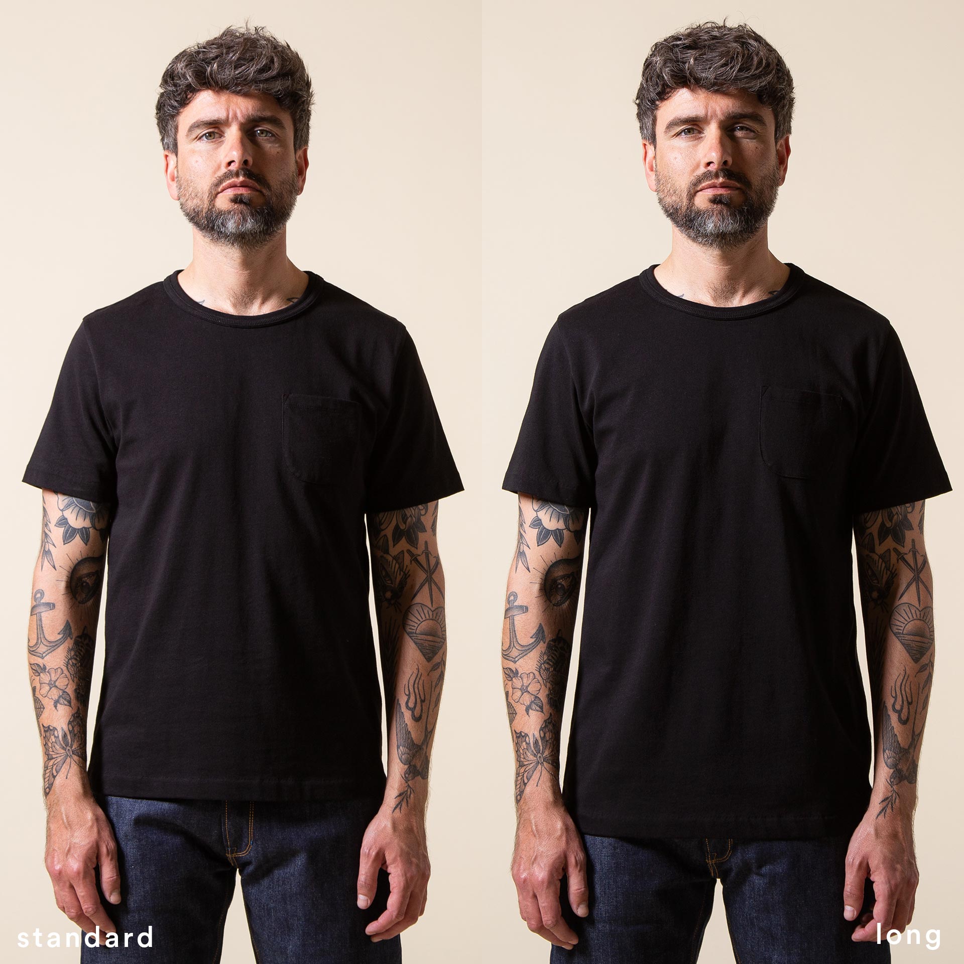 BT-09 VINTAGE TEE black vintage jersey – Benzak Denim Developers