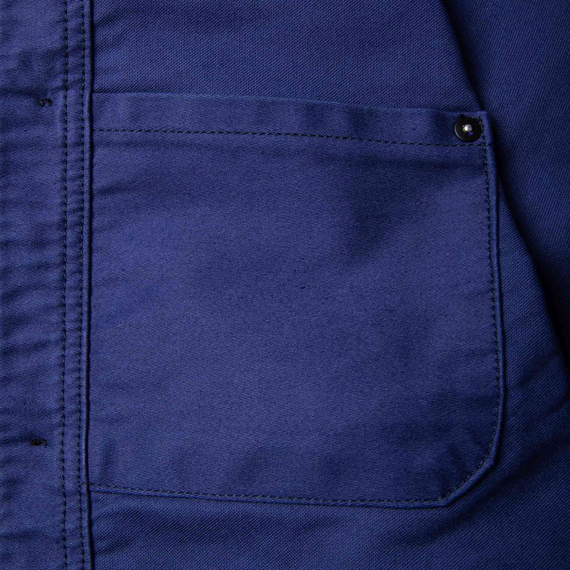 BWJ-03 FRENCH WORKWEAR JACKET 11 oz. worker blue moleskin | BENZAK