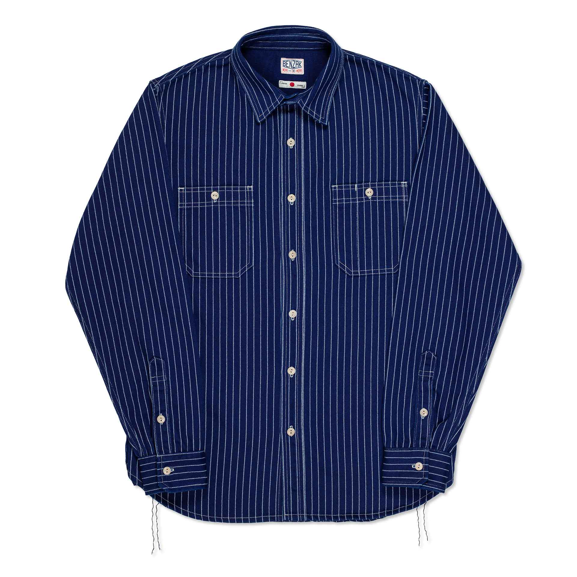 BWS-07 SERVICEMAN SHIRT 11.5 oz. indigo wabash selvedge twill