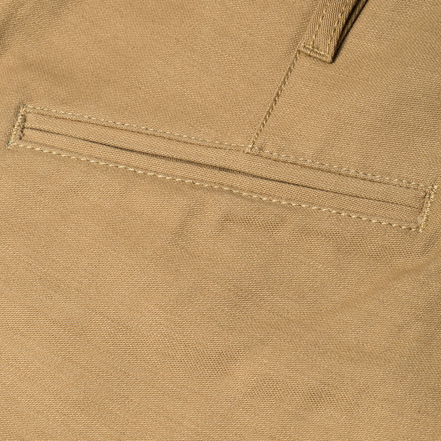 men's tapered fit chino | sateen | BC-01 TAPERED CHINO 10 oz. golden brown military twill | benzak | welt pocket