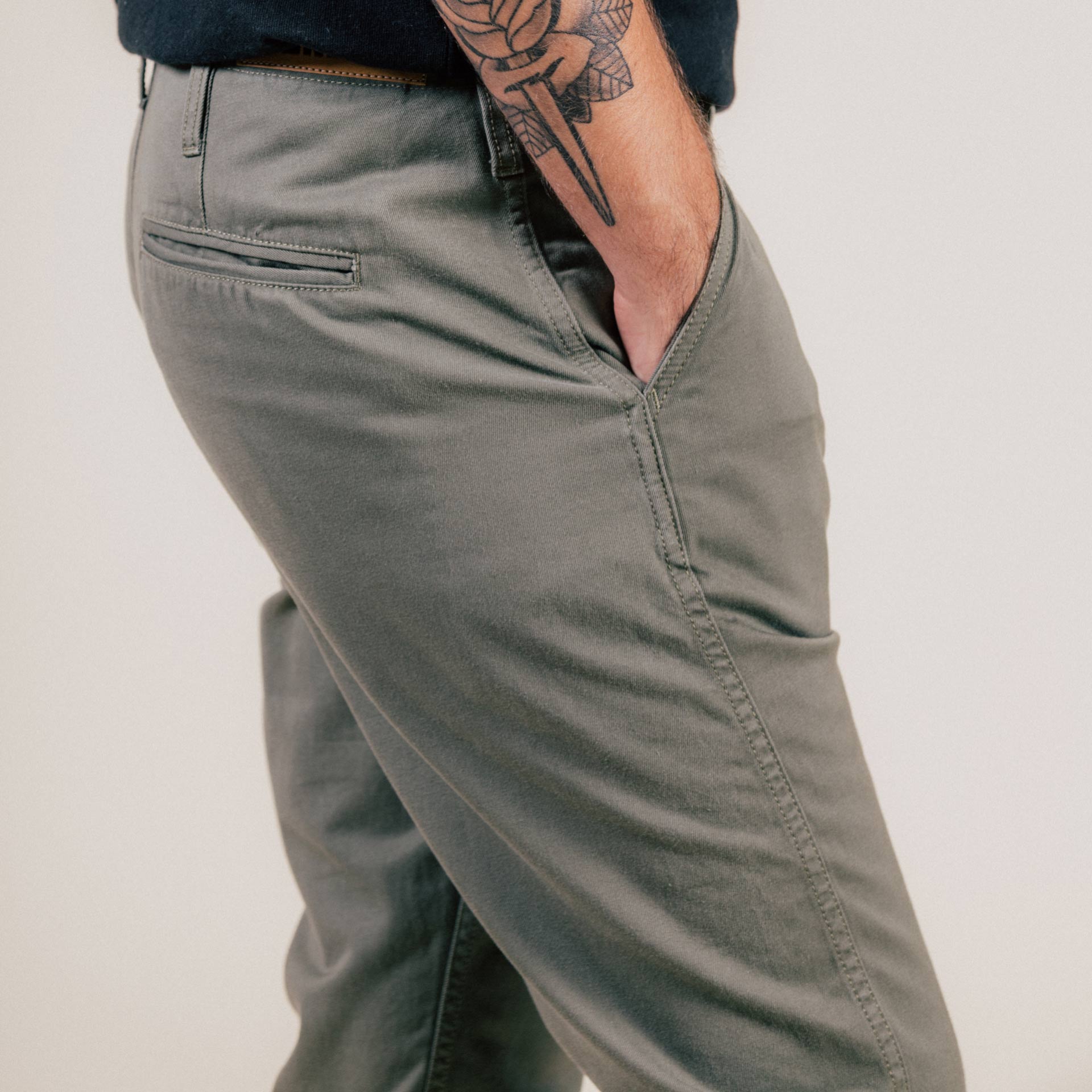 MASTER&CO. With belt Chino pants beige S Genuine / B2836 | eBay
