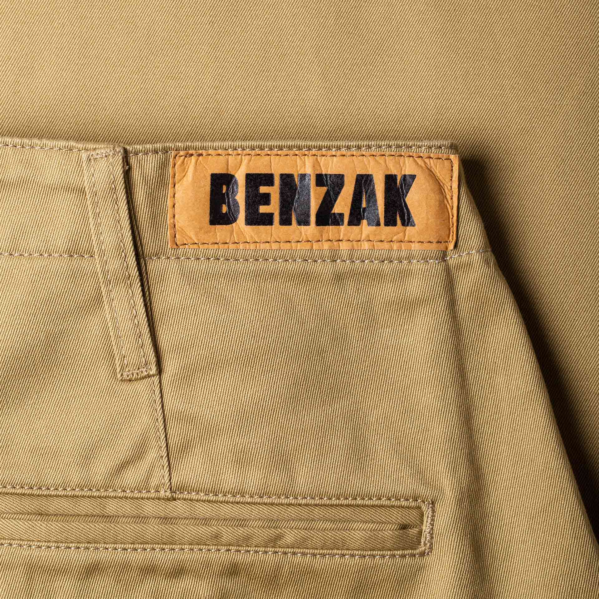 BC-04 RELAXED CHINO 8.5 oz. bronze brown sateen twill | BENZAK