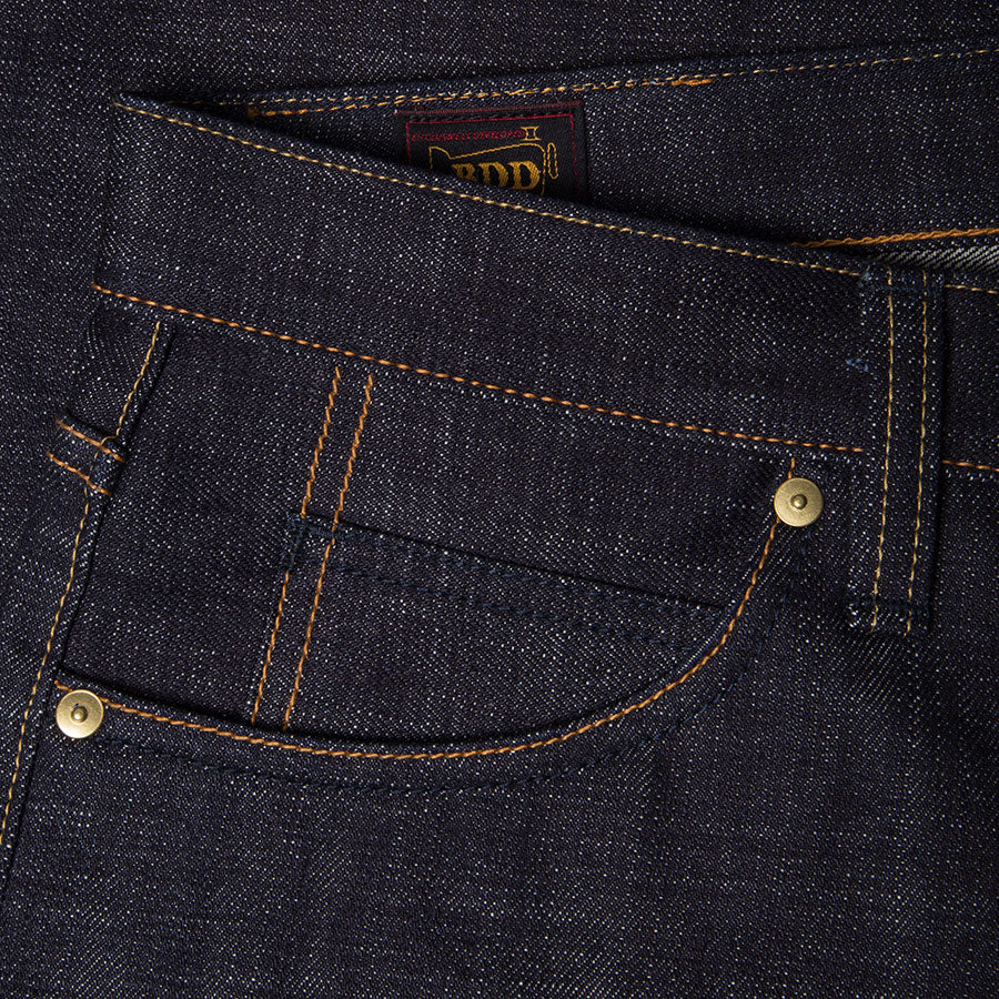 men's slim fit japanese selvedge denim jeans | indigo | made in japan | benzak BDD-006 heavy slub 16 oz. RHT | coin pocket