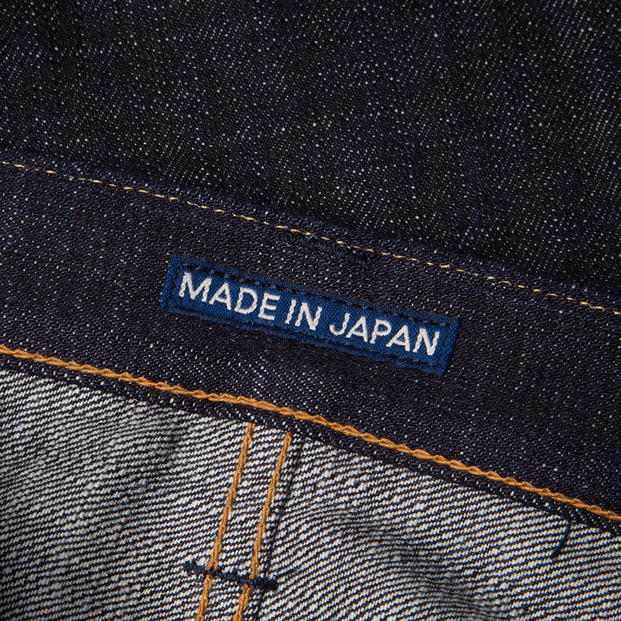 men's slim fit japanese selvedge denim jeans | indigo | made in japan | benzak BDD-006 heavy slub 16 oz. RHT | japan label