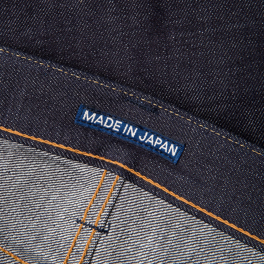 men's slim fit japanese selvedge denim jeans | indigo | made in japan | benzak BDD-006 heavy slub 16 oz. RHT | japan label