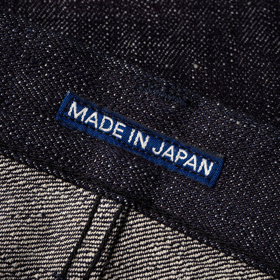 men's slim fit japanese selvedge denim jeans | slubby | made in japan | benzak BDD-006 super slub 18 oz. RHT | Japan label