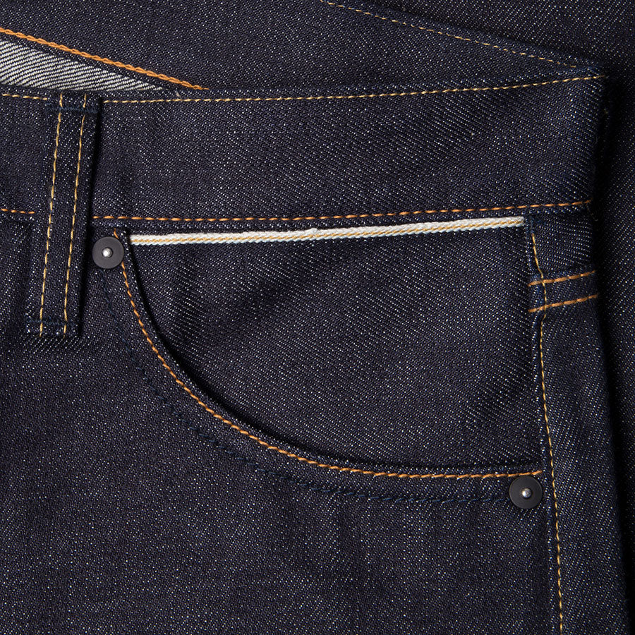 men's straight fit japanese selvedge denim jeans | indigo | made in japan | benzak BDD-707 special #1 low tension 14 oz. RHT | hidden sixth pocket | hidden 6th pocket