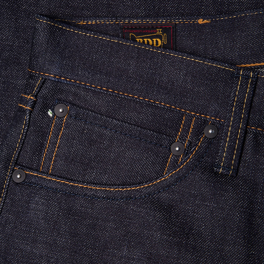 men's straight fit japanese selvedge denim jeans | indigo | made in japan | benzak BDD-707 special #1 low tension 14 oz. RHT | coin pocket