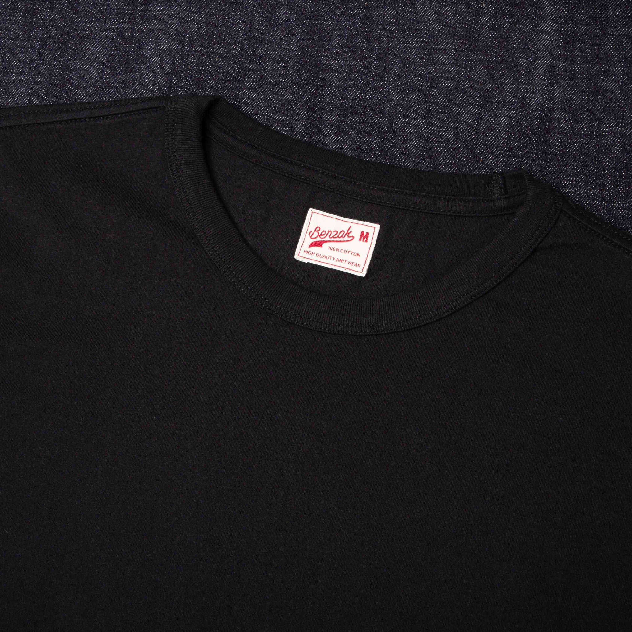 BT-2P TWO-PACK TEE black basic jersey | BENZAK – Benzak Denim