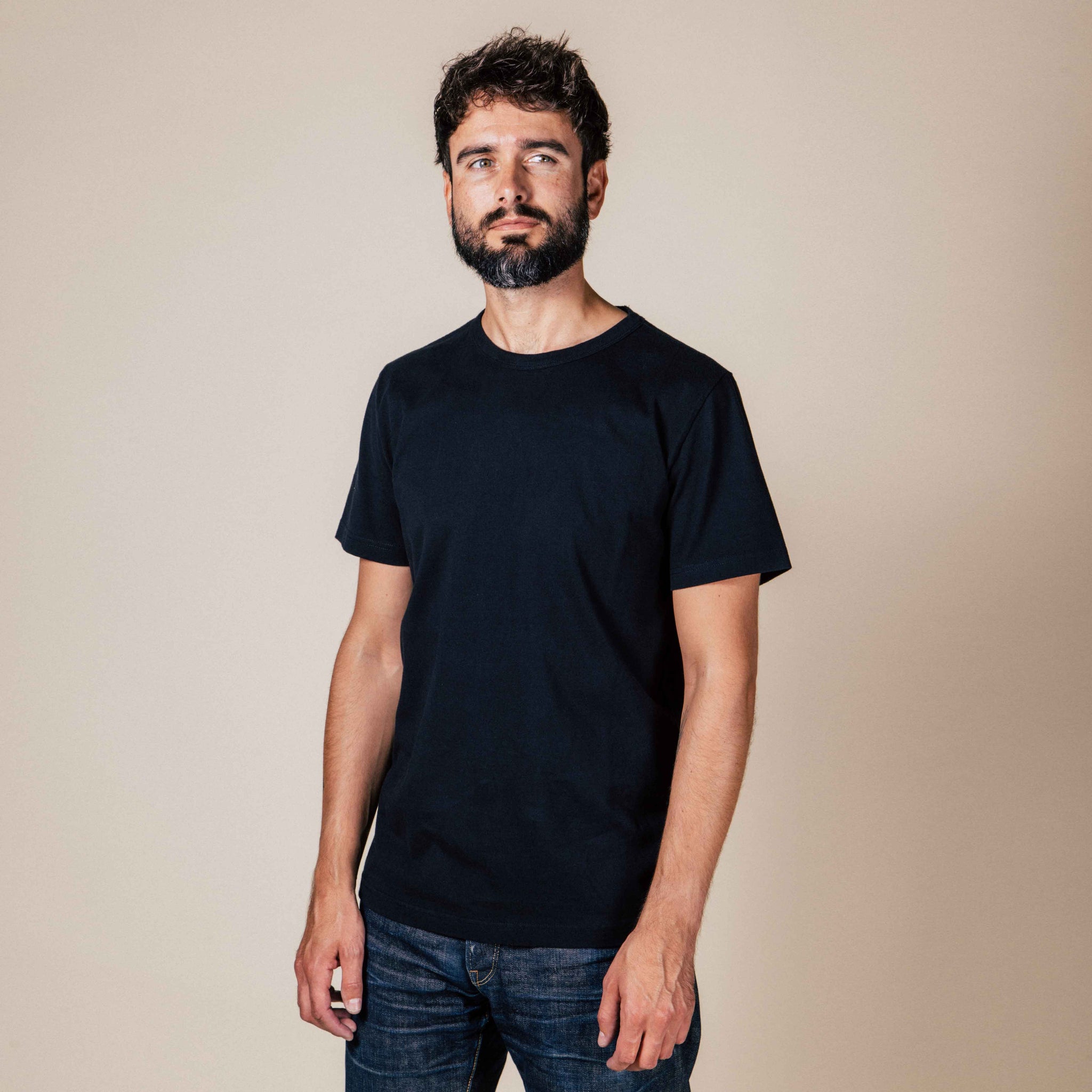 BT-2P TWO-PACK TEE black basic jersey | BENZAK – Benzak Denim